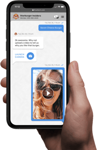 Using video feedback or market research