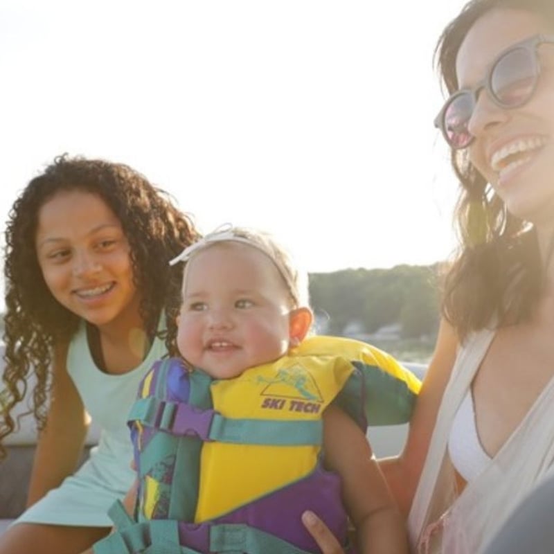 Young family first-time boat buyers